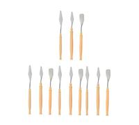 IWOWHERO 12 Pezzi taglierino per pittura vernice di gouache spatola raschiatore spatole sfuse acrilici per dipingere spazzolini spatole a guazzo spatole per dipingere plastica