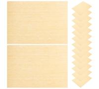 IWOWHERO 15 Pezzi Pavimento in Legno per Diorama Assi Sottili e Venature Realistiche, Materiali per Modellismo Architettonico, per Progetti Miniature e Pavimenti in Miniatura