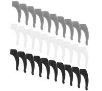IWOWHERO 15paia Grips Antiscivolo Per Occhiali Silicone Da Resistente e Flessibile Per Sport All Aperto e Attività Fisica Compatibile Con Diverse Montature Trasparente