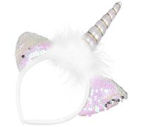 IWOWHERO 1Pc Unicorn Fascia Hairband Per Il Partito Hairband Incandescente Fascia Partito Hairband Fascia Per Il Viso Divertente Cerchio Dei Dei Luminoso