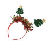 IWOWHERO 1pezzi Fascia per Capelli Natalizia Copricapo da Festa per Decorazioni Natalizie Accessori per Alberi di Natale