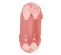 IWOWHERO 1set Pz Di Cucchiai e Forchette Per Ragazzo Ragazza Design Antiscivolo e Manico Ergonomico Set Di Pasti Portatile Per Svezzamento e Autogestione