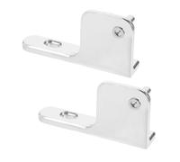 IWOWHERO 2 Pezzi Cerniera Della Porta Regolabile Cerniere Per Porte Pesanti Silver