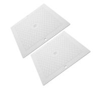 IWOWHERO 2 Pezzi Coperchio Quadrato per Skimmer Piscina in Materiale Resistente Copertura Sicura Antiscivolo per Pulizia e Protezione Piscine