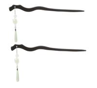 IWOWHERO 2 Pezzi di Bastoncini per Capelli Cinesi: Porta Chignon in Legno - Bacchette per Capelli Vintage - Decorazioni Retrò per Acconciature da Sposa, Costume Asiatico per Il Capodanno Lunare