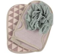 IWOWHERO 2 pezzi Guanti da Bagno Esfolianti Doppio Lato Morbidi e Portatili per Uso Domestico Accessori Vasca Leggeri e Resistenti Pulizia Senza Irritazioni