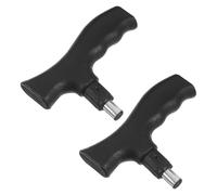 IWOWHERO 2 pezzi Impugnatura di Ricambio Antiscivolo per Bastoni da Passeggio Manopole Ergonomiche per Stampelle e Deambulatori Anziani con Design Moderno e Alta Durata