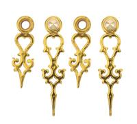 IWOWHERO 2 Pezzi Lancette per Orologio a cucù: 6,5 cm/2,5 Pollici Kit di Parti di Ricambio Movimenti Meccanici Strumenti di Riparazione per Orologio da Parete in Metallo Dorato