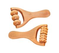 IWOWHERO 2 Pezzi Massaggiante in Strumento Manuale per Rilassamento Muscolare Massaggiatore Portatile per Schiena Gambe e Linfodrenaggio per Uso e Yoga