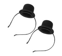 IWOWHERO 2 Pezzi Mini Top Hat Headband Costume Accessory Victorian Party Hat For Themed Events Cosplay Headpiece Soft And Comfortable For Vintage Tea Parties And Birthday Celebrations