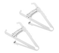 IWOWHERO 2 pezzi per Grasso Corporeo Misuratore Spessore Pliche Cutanee Donna Pinza Skinfold per Percentuale Grasso Addome Braccio Coscia Strumento con Scala