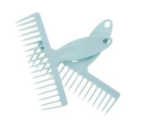 IWOWHERO 2 pezzi Pettine per Pulizia Scope con Manico Ergonomico in Materiale Resistente Strumento per Rimuovere Capelli e Detriti da Tappeti e Scope Utile per Pulizie Veloci e Facili