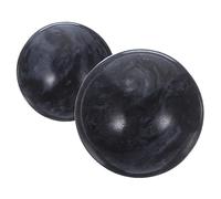 IWOWHERO 2 Pezzi Sfere di Jade per Massaggio e Alleviare lo Stress Mani, Nero, Decorativo per Esercizi di Fisioterapia a Casa Durante la Visione Tv Colore Casuale