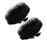 IWOWHERO 2 pezzi Spazzola Massaggiatore Capelli in Morbida per Capelluto Pennello per Doccia e Shampoo Design Ergonomico Leggero e Multifunzione per Lavaggio e Massaggio Capillare