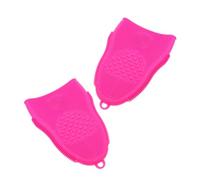 IWOWHERO 2 Pezzi spugnetta tampone detergente per il trucco tampone per risciacquo delle spazzole detergente per strumenti di bellezza pastiglie per il lavaggio del viso Gel di silice Rosy