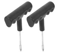 IWOWHERO 2 Pezzi Strumento Ripara Pneumatici Auto, Kit Gomme Auto, Metallo, Leggero e Portatile, Per Pneumatici Forati e Uso in Auto