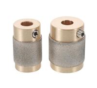 IWOWHERO 2 Punte diamantate per smerigliatrice per vetrate artistiche - Punte per Trapano per vetrate artistiche con Anima in Ottone da 1" e 3/4" - Strumenti e Forniture per la Decorazione