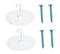 IWOWHERO 2 Set Ganci Ventosa per Rete Zanzariera Supporto Robusto in PU per Culla Antinsetti Facile da Installare e Salva
