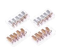 IWOWHERO 20 Pezzi Dito in metallo guida alla nail art riutilizzabile suggerimenti unghie gel nails gel nails art accessori gel nail forma di manicure accessorio per manicure