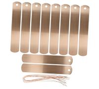 IWOWHERO 20 Pezzi Etichette per Piante in Rame con Filo Metallico, Targhette Impermeabili per Giardino Esterno Resistenti Agli Agenti Atmosferici, Segnapiante Metallici per Alberi, Vasi e