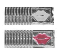 IWOWHERO 20 pezzi Maschere Labbra al Collagene Idratanti Cerotti Gel Crystal per Labbra Secche e Screpolate Maschera Esfoliante Anti-età Idratazione Intensa e Rimpolpante Formato Compatto