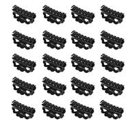 IWOWHERO 20 Pezzi Mini Clip Artiglio per Capelli Nere Mollettine Jaw Antiscivolo per Donne e Ragazze Accessori per Parrucche Extension e Acconciature Te Tenuta Forte e Aspetto Naturale