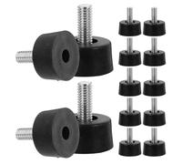 IWOWHERO 20 pezzi Piedini Mobili Regolabili con Vite Livellatori Pesanti per Tavoli Sedie e Mobili Gomme di Supporto per Arredamento Livellamento Uso Domestico e Ufficio