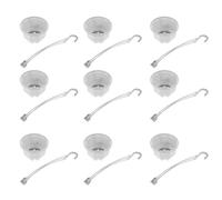 IWOWHERO 24 Set Vasi Appendi Fiori Ottagonali in Plastica con Ganci Corti Portavasi Sospesi Resistenti in PP per Piante Appese da Interno ed Esterno Fioriere Semplici per Balconi e Giardini