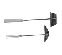 IWOWHERO 2pezzi Attrezzi da Giardino Portatili in Acciaio Zappe Leggere e Resistenti per Diserbo Manuale per Orto e Agricoltura Facile e Veloce