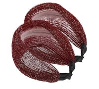 IWOWHERO 2pezzi Fasce Larghe Antiscivolo Per Turbanti Vintage Per Accessori Elasticizzati Per e Cerimonie Comfort e Assicurati