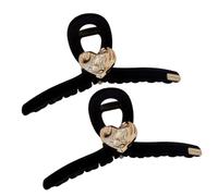IWOWHERO 2pezzi Fermagli Per Forma Di Cuore Da Accessori Resistenti Per Spessi Design Classico e Elegante Per Occasioni Quotidiane e Festive