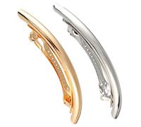 IWOWHERO 2pezzi Fermagli Per Metallo Clip Francesi Semplici Per Acconciature Accessori Eleganti Per Mezzo Bun Per Ogni Occasione