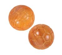 IWOWHERO 2pezzi Palline per Esercizi Manuali da Design Pallone da Calcio Strumento per Massaggi e Terapia Manuale Materiale Resistente Venature Naturali Adatto per Uso Quotidiano