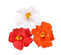 IWOWHERO 3 Pezzi Fermagli per Clip Decorativa Boho per Ragazze e Donne Accessori per Acconciature Spiaggia e Colori Bianco Arancione