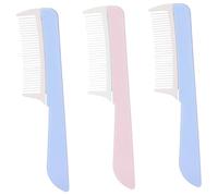 IWOWHERO 3 pezzi Pettine per Capelli Spesso in Abs Portatile e Resistente per Uomini e Donne Sciogli NodI Capelli Ricci e Lisci Pettine da Taglio Compatto per Styling Colore Colore Casuale