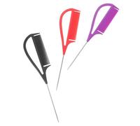 IWOWHERO 3 Pezzi Pettine Professionale da Parrucchiere in Metallo con Coda Lunga per Sezionare e Schiarire Pettini da Styling Salon per Distribuzione Precisa del Colore e Acconciature