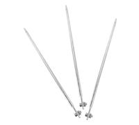 IWOWHERO 3 Pezzi Picchetto di Messa a Terra in Ferro Galvanizzato 50 Cm, Asta di Messa a Terra Domestica e Commerciale Punta Appuntita per Facile Installazione e Protezione Impianti