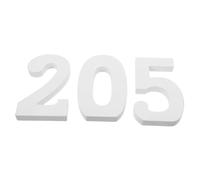 IWOWHERO 3 Piccoli Numeri In Legno Bianco Per Artigianato Fette Di Numeri In Legno Per Centrotavola Per Foto Indipendenti Bianco Per Oggetti Di