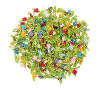 IWOWHERO 300 Mini Fiori di Nastro di Raso - Mini Rose 3D Multicolori per progetti di Scrapbooking, Cucito Fai da Te, Artigianato e Accessori per Indumenti