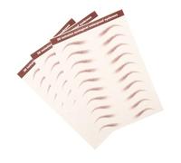 IWOWHERO 3fogli Sticker Per Sopracciglia Impermeabili Adesivi Per Modellare Sopracciglia Marroni Finte Per Kit Adesivi Transfer Per