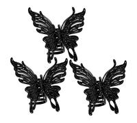 IWOWHERO 3pezzi Grandi Fermagli Per Farfalla Accessori Eleganti Per Donne e Ragazze Per Matrimonio Compleanni e Occasioni Speciali