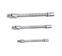 IWOWHERO 3pezzi Prolunghe Per Punte Cricchetto in Acciaio Molla Flessibile Adattatori Leggeri e Resistenti Estensioni Multipolari Per Trapano Elettrico e Chiave Manuale