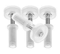 IWOWHERO 4 pezzi Cerniere per Porte Doppie Pieghevoli in Acciaio Inossidabile Kit Ferramenta per Riparazione Porte Soffietto Rotazione Liscia e Installazione Facile per Armadi e Interni