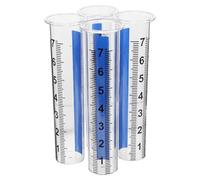 IWOWHERO 4 Pezzi Di Misuratore Di Pioggia Per Esterni Tubo Per Pioggia Da Serra Pluviometro In Plastica Tazze Di Misurazione Dell'Acqua Per Prato Tubo Di Ricambio Per Pluviometro