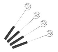 IWOWHERO 4 Pezzi Forchette in Acciaio per Fonduta e Cioccolato Utensili da Resistenti al Calore Strumenti Compatti per Decorazione Torte e Progetti DIY