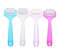 IWOWHERO 4 pezzi Manuale Roller Antirughe e Antirughe per Rulli per Massaggio Faciale per Migliorare e Ridurre Occhiaie Colore Casuale Colore Casuale