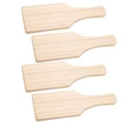 IWOWHERO 4 Pezzi Paletta in Legno per Ceramica e Argilla Utensili per Artigianato Fai da Te Tavola Ergonomica per Modellazione Argilla Strumenti per Scuola e Studio Artistico