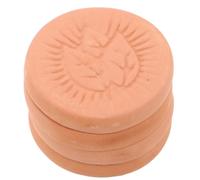 IWOWHERO 4 Pezzi Pietre Riscaldanti in Terracotta Rotonde per Pane Isolante per Cestino Pane e Conservazione Alimenti Riscaldatore per Focacce e Pasticceria Interno per Tavole Rustiche e