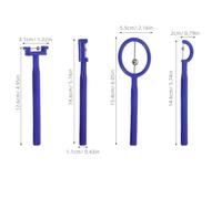 IWOWHERO 4 pezzi Strumento Allenamento Lingua per Riabilitazione Orale Allenatore Punta Lingua Compatto e Portatile per Esercizi di Flessibilità e Pronuncia Accessorio Logopedia