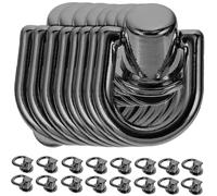 IWOWHERO 40 Set Rivetti con Anello Bulloni per Accessori Artigianali in Pelle Chiusure Resistenti per Creazioni Te di Borse e Cinture